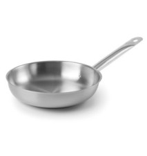 Poêle à frire Chef-Inox Ronde en Acier 32 cm Gris