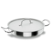 Plat Rond Poêle à paella avec couvercle Chef-Classic 50cm Inox