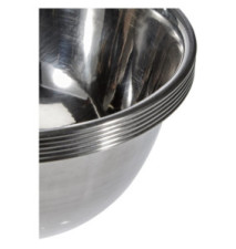 Lot de 6 Petits Bols INOX-GARINOX 12 CM 0,4Lt.