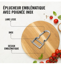 Éplucheur STAR Pommes de terre, Double tranchant avec lame pendulaire
