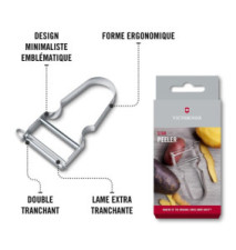 Éplucheur STAR Pommes de terre, Double tranchant avec lame pendulaire