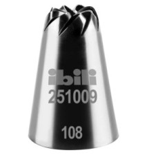 Douille de pâtisserie inox forme de Fleur 9 mm