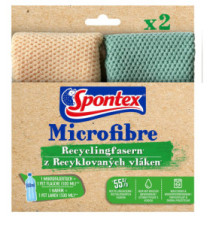 Chiffon microfibre en fibres recyclées, pack de 2