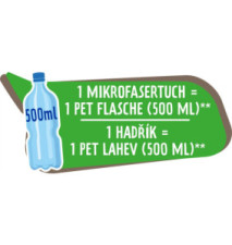 Chiffon microfibre en fibres recyclées, pack de 2