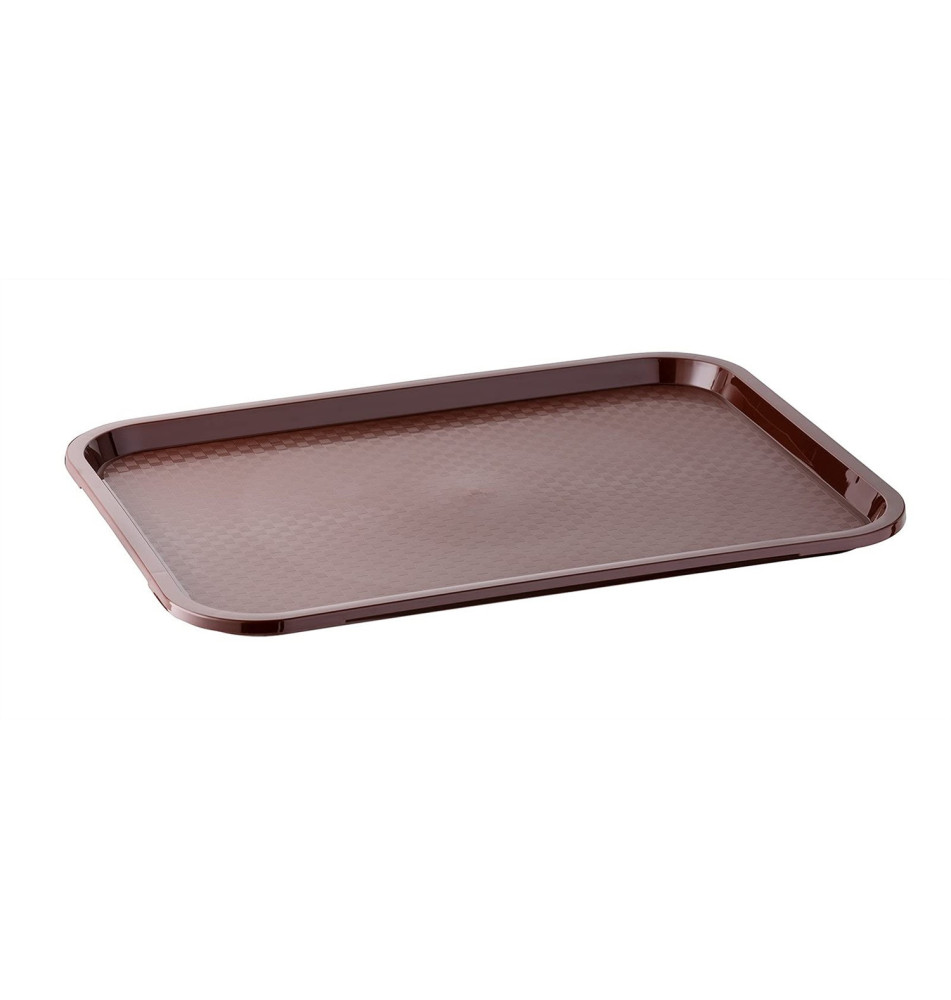 Plateau self-service, (L)410 x (P)305 mm, marron