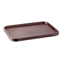Plateau self-service, (L)410 x (P)305 mm, marron