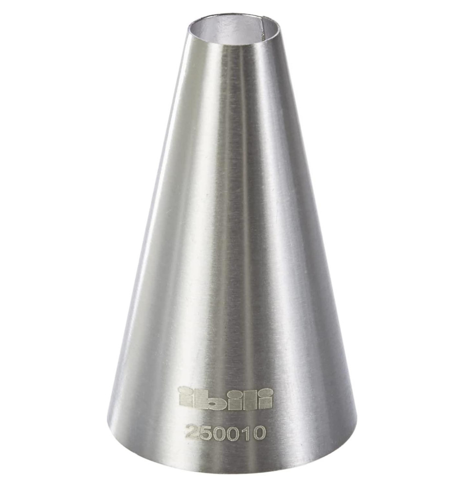 Douille de pâtisserie inox forme ronde lisse 10 mm