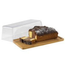 Plateau Bambou Rectangle avec Cloche 320 x 165 x 110 mm