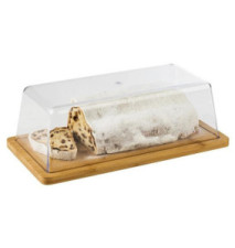 Plateau Bambou Rectangle avec Cloche 320 x 165 x 110 mm