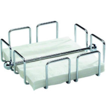 Support Serviettes en Papier WIRE Acier Inox Environ 50 Pliée 1/4 - 19x19cm