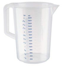 Pichet mesureur diam 17,5 cm 3,0 litres transparent