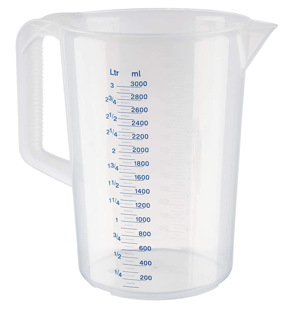 Pichet mesureur diam 17,5 cm 3,0 litres transparent