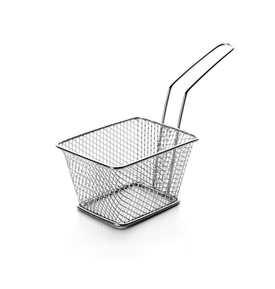 Mini Panier Carré 9x10,5cm Inox