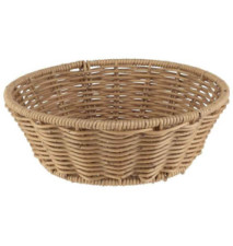Corbeille à Pain COVE Ronde Tressée D 20cm H 7cm Beige