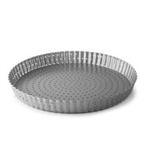 Moule à Tarte Perforé Acier Carbone Mobile Rond Delize ø24 cm