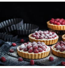 Moule à Tarte Perforé Acier Carbone Mobile Rond Delize ø24 cm