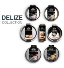 Moule à Tarte Perforé Acier Carbone Mobile Rond Delize ø24 cm
