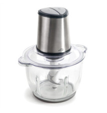 Hachoir Electrique QUARTZ 4 Lames Ultra-résistantes 2 Vitesses 300 W Récipeint Verre 2 L