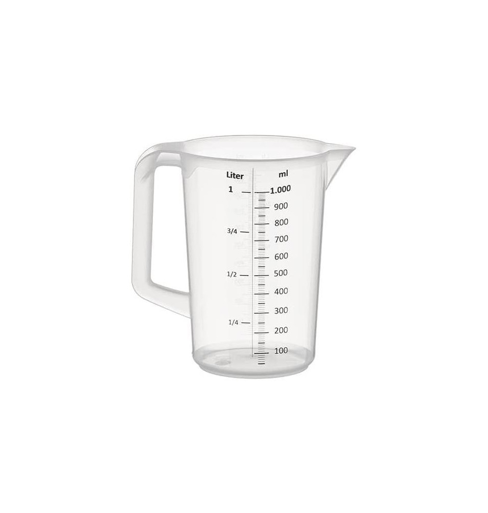 Pichet mesureur, 1,0 litre, transparent