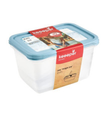 Set de 2 boîtes de congélation Mia Magic Ice 2 Litres 20,5 x 15,5 x 10,5 cm