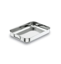 Plat à Gratin 30 cm Inox Poignée rabattable