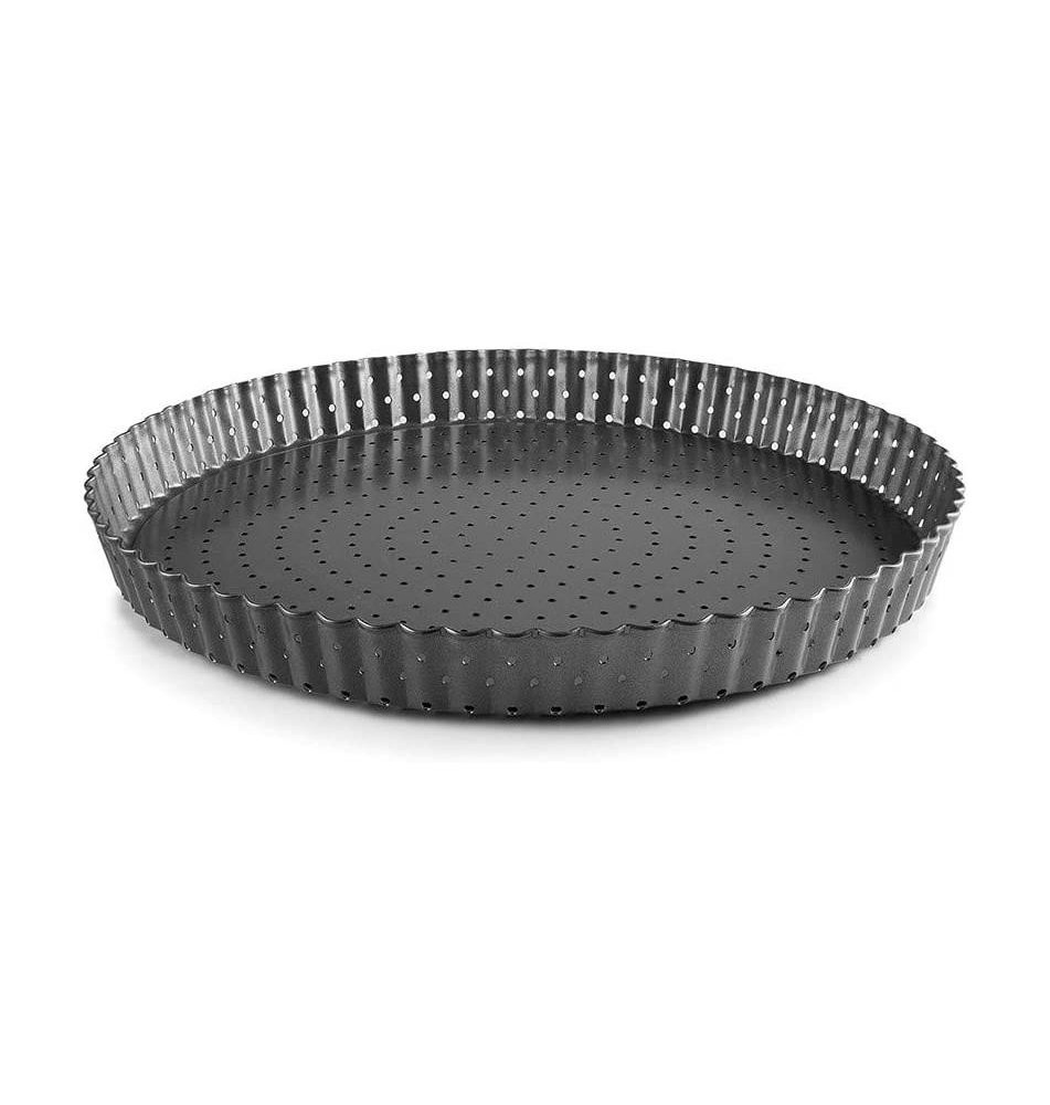 Moule Tarte dentelé perforé Fond Amovible 30 cm