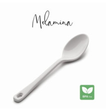 Cuillere Lisse Mélamine Clasica Blanc 17cm