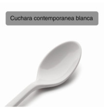 Cuillere Lisse Mélamine Clasica Blanc 17cm