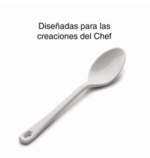 Cuillere Lisse Mélamine Clasica Blanc 17cm