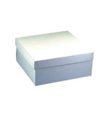 Lot de 10 boîtes en carton pour tartes et gâteaux avec couvercle 30x30x13cm