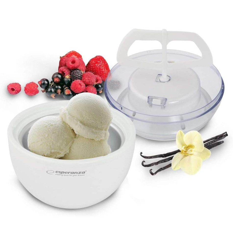 Sorbetière Machine à Glace Vanilla blanche
