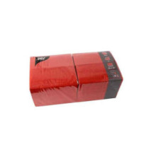 Serviette bistrot, 330 x 330 mm, 3 couches, rouge
