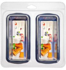 Lot de 2 Moules à Cake BLUEBERRY 14x6 cm Flexible Silicone
