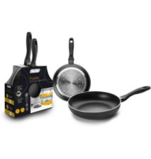 Pack 2 Poêles Fusion 20+24cm Aluminium Anti-adhésif Spécial Induction