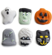 Plaque Antiadhésive Halloween 12 Biscuits Acier 44 x 28 cm