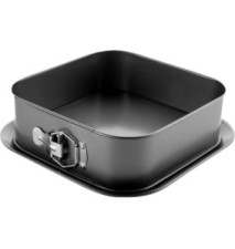 Moule démontable carré antiadhésif avec base supplémentaire 17x17 cm