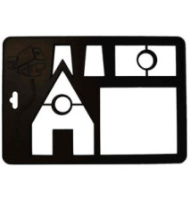 Moule à motif Maison en pain d'épice, (H): 285 mm