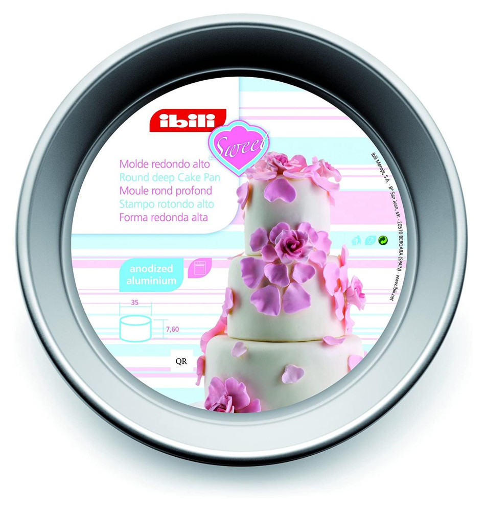 Moule Rond Extra Profond 35 x 10 cm Aluminium Anodisé