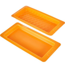 Set 2 Moules à Nougat Lisse+Losanges Polyéthylène