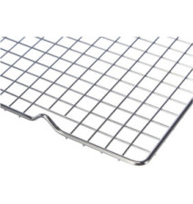 Grille rectangulaire à gâteaux en fil chromé 40x25 cm