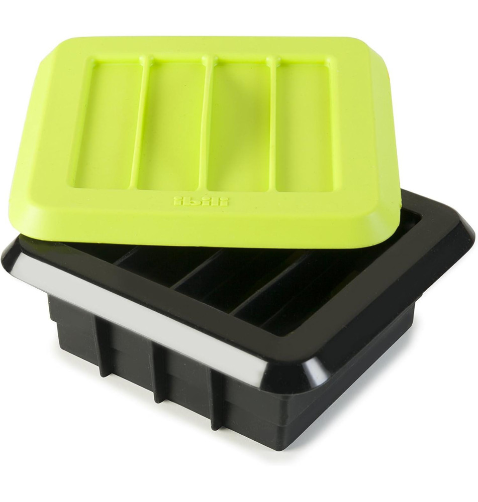 Kit pour 12 Barres Énergétiques Artisanale Silicone Noir/Vert