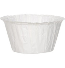 Pack de 50 Moules à Muffins Papier Diam 7,5cm Blanc