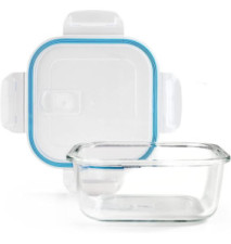 Boite de Conservation Ventilée Carrée 800 ML en Verre