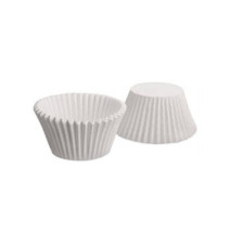 Pack de 50 Barquettes patisserie Ronde Diam 7 cm Papier blanc