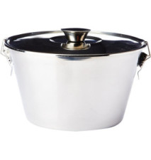Moule à charlotte et pudding avec couvercle inox diam 20 cm