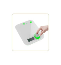 Balance de cuisine Kinetic, blanc/vert