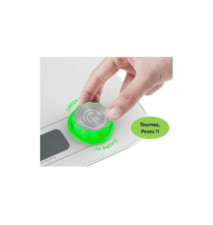 Balance de cuisine Kinetic, blanc/vert