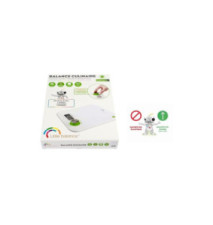 Balance de cuisine Kinetic, blanc/vert