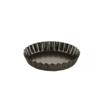 Mini Moule à Tarte Dentèle Moka, Aluminium, Noir, 12.2 x 2 cm