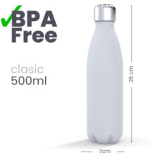 Bouteille Isotherme 500 ml Acier Inoxydable 18/10 Double Paroi Baroque Blue